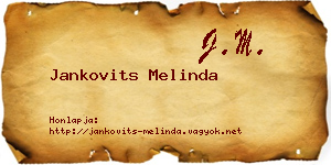 Jankovits Melinda névjegykártya